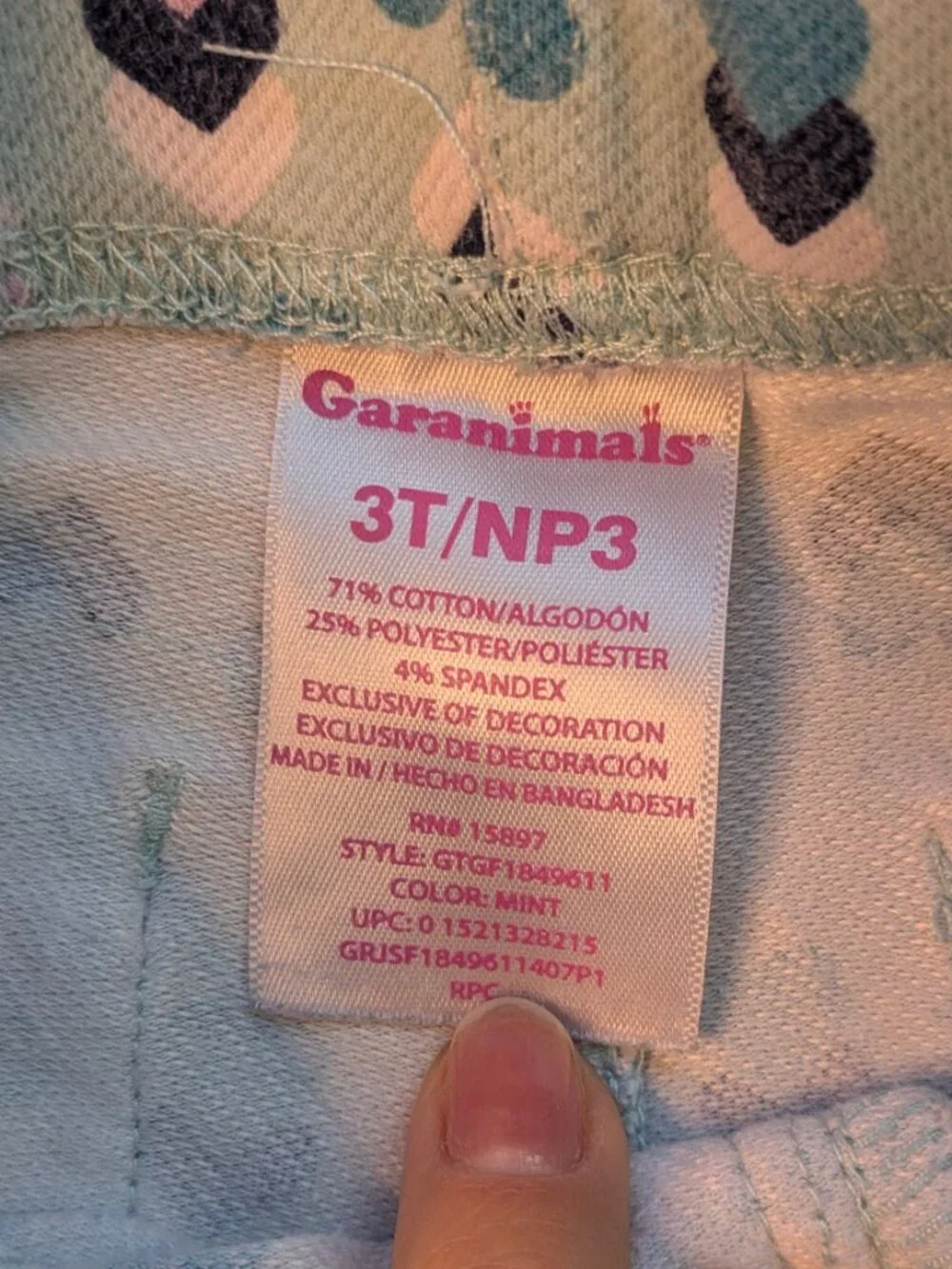 Garanimals Long Sleeve Tops & Pants Size 3T
